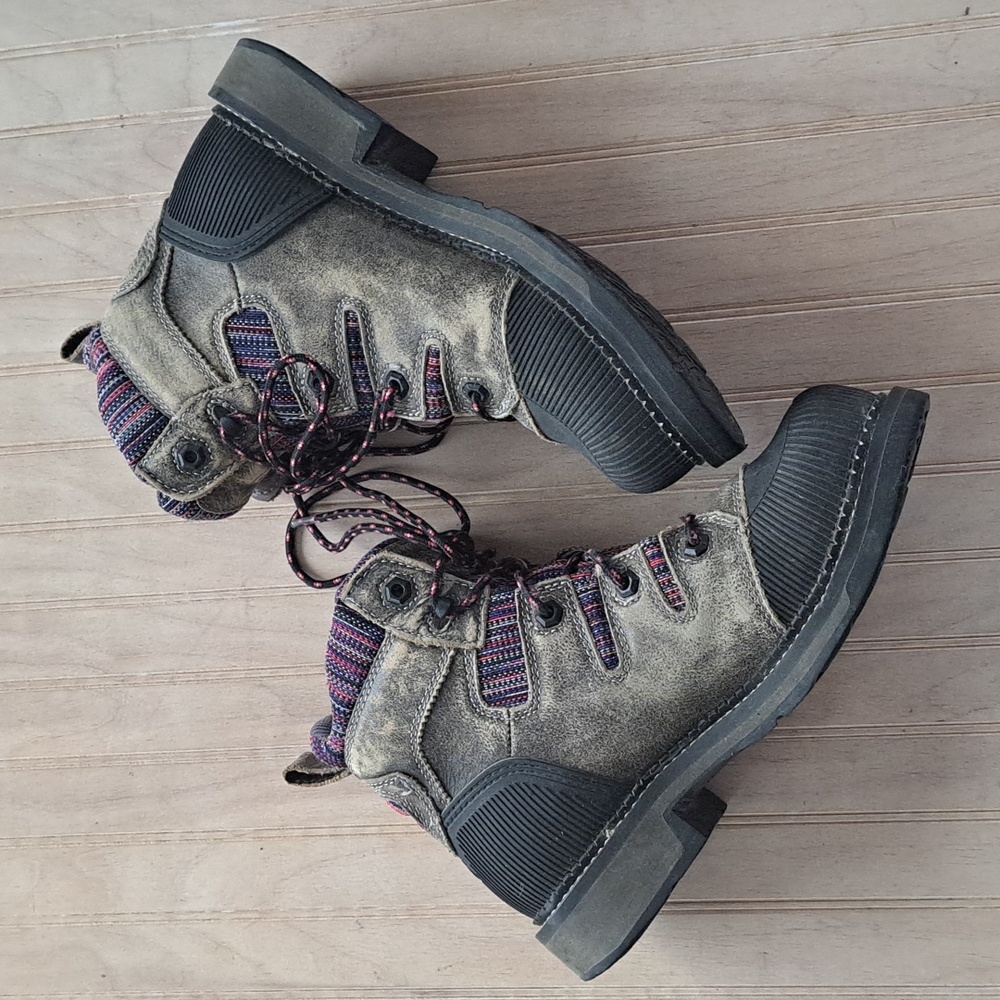 Justin WKL995 Comp Toe Work Boots Distressed Leather Combat Durable